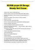 NURB 3150 GI Drugs Study Set Exam 