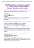 PEDS PrepU Chapter 21- Nursing Care of the Child with a Genitourinary Disorder Questions and Answers