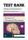 TEST BANK For Anatomy of Orofacial Structures, 9th Edition by Richard W. Brand, Verified Chapters 1 - 36, Complete Newest Version