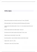 CCIL Quiz With Correct Questions and Answers