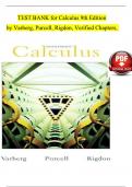 Test Bank for Calculus 8th Edition by Varberg, Purcell, Rigdon