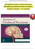 Test Bank for Anatomy of Orofacial Structures 8th Edition by Brand Complete Guide