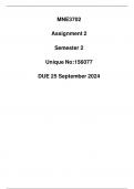 MNE3702 Assignment 2 Semester 2 (156077) DUE 25 September 2024