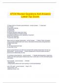 ATCN Review Questions And Answers Latest Top Score.