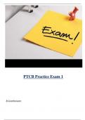 PTCB Practice Exam 1 - 5 ( Latest 2024 / 2025 ) Actual Questions and Answers 100% Correct