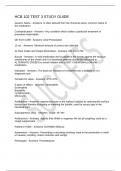 HCB 102 TEST 3 STUDY GUIDE