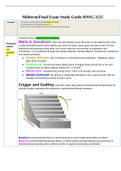 RNSG 1125 Midterm/Final Exam Study Guide 2022/2023