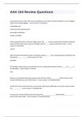 ASA 104 Review Questions  & answers graded A+ passed