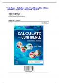 TEST BANK For Calculate with Confidence, 8th Edition by Deborah C. Morris, All Chapters 1 - 24, Complete Newest Version |Grade A+