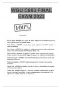 WGU C963 Final Exam (Latest 2024 2025 Update) American Politics and the US Constitution Questions