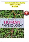   Test Bank for Principles of Human Physiology 6th Edition by Stanfield  Chapters 1 - 24