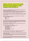 SMART SERVE PRACTICE EXAM Questions and Answers Latest Updates 2024 GRADE A+