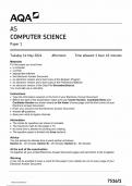 AQA AS COMPUTER SCIENCE PAPER 1 QUESTION PAPER 2024 (7516/1)