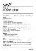 AQA A LEVEL COMPUTER SCIENCE PAPER 1 2024 (7517/1)