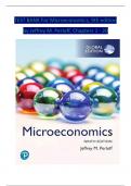 TEST BANK For Microeconomics Global Edition 9th Edition by Jeffrey M. Perloff, Verified Chapters 1 - 20, Complete Newest Version