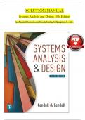 Solution manual for systems analysis and design 10th edition by Kendall Kenneth and Kendall Julie.pdf