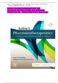 LEHNE’S PHARMACOTHERAPEUTICS FOR ADVANCED PRACTICE NURSES AND PHYSICIAN ASSISTANTS 2ND EDITION ROSENTHAL TEST BANK