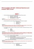 TFN Compilation OF SAS 1-23/Actual Questions and Answers 100% Correct