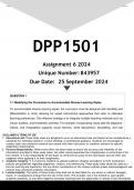 DPP1501 Assignment 5 (ANSWERS) 2024 - DISTINCTION GUARANTEED