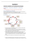 Samenvatting Inductieve statistiek voor de gedragswetenschappen, ISBN: 9789463791540  Statistiek