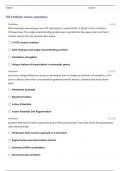 BIOE 206 EXAM 3 QUESTIONS AND ANSWERS