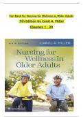 TEST BANK For Nursing for Wellness in Older Adults, 9th American Edition by Carol A. Miller, All Chapters 1 to 29  complete Verified editon ISBN:  9781975179137