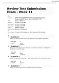 NRNP 6635 Week 11 Final Exam Questions and Answers- Gateway Community College