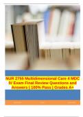 NUR 2755 Multidimensional Care 4 MDC IV at Rasmussen  University       :-2024-2025 - EXAM PREPARATIONs COMPILATION BUNDLE  100% GUARANTEED SUCCESS