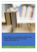 MAC AMCA Comprehensive Final Exam || With Questions & All Accurate Answers (Graded A+)