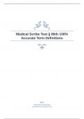 Medical Scribe Test || With 100% Accurate Term Definitions