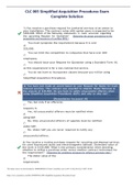 Exam (elaborations) CLC 005 Simplified Acquisition Procedures 