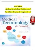 Test Bank for Medical Terminology: Get Connected! 3rd Edition by Suzanne Frucht