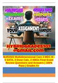 NUR2502 Multidimensional Care 3 MDC III - 5 SATA, 3 Dose Calc, 2 ABGs Final Exam Review Questions and Answers | 100% Pass | Grades A+