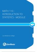 MATH 110 (Introduction to Statistics and Probability) Book