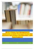 NR-577 Primary Care Management Of Adolescents & Adults at Chamberlain University Midterm and Final     :-2024-2025 - EXAM PREPARATIONs COMPILATION BUNDLE  100% GUARANTEED SUCCESS