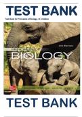 Test Bank for Principles of Biology, 4th Edition by Robert Brooker, Widmaier | Complete Guide A+