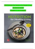 Nutrition For Healthy Living, 6th Edition TEST BANK by Schiff, Verified Chapters 1 - 13, Complete Newest Version