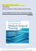 Test Bank - Brunner & Suddarth's Textbook of Medical-Surgical Nursing 15th Edition by Janice L Hinkle, Kerry H. Cheever & Kristen Overbaugh - Complete, Elaborated and Latest Test bank. ALL Chapters (1-68) Included and Updated for 2023