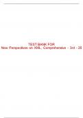 Test Bank For New Perspectives on XML, Comprehensive - 3rd - 2015 All Chapters - 9781285075822