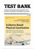 Test Bank For Evidence-Based Physical Examination Best Practices for Health & Well-Being Assessment 1st Edition By Kate Sustersic Gawlik, Bernadette Mazurek Melnyk, Alice M. Teall 9780826164537 Chapter 1-29 Complete Guide .