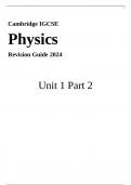 Cambridge IGCSE Physics Revision Guide Unit 1 Part 2