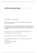 CPDT-KA  Exam Study Guide Questions and Answers