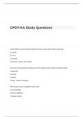 CPDT-KA Exam Study Questions and Answers