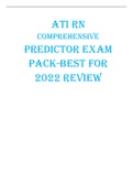 ATI RN  COMPREHENSIVE  PREDICTOR EXAM  PACK-BEST FOR  2022 REVIEW