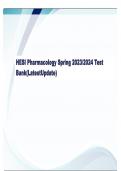 HESI Pharmacology Spring 2023/2024 Test Bank(LatestUpdate)