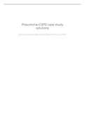 Airway Breathing (Oxygenation) Pneumonia Chronic Obstructive Pulmonary Disease Clinical Reasoning Case Study Medical surgical (NUR 201) Pneumonia-COPD case study solutions