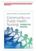  Test Bank For Community and Public Health Nursing: Evidence for Practice 4th Edition by DeMarco & Walsh, All Chapters 1-25 |Complete Guide | With Rationales | Latest Edition 2024-2025|Graded A+|