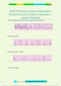 AHA PALS precourse assessment Questions and Correct Answers |  Latest Update