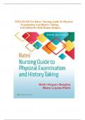 TEST BANK For Bates' Nursing Guide to Physical Examination and History Taking,{ 3rd Edition} By Beth Hogan-Quigley | All Chapters Included | Elaborated Answers | Latest 2024