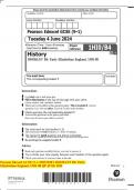 Pearson Edexcel GCSE (9–1) HISTORY BOOKLET B4: Early  Elizabethan England, 1558–88 QP JUNE 2024